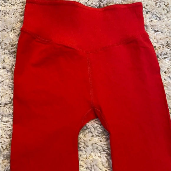 Free People Movement Red Gone Adrift Leggings lg - Picture 13 of 13